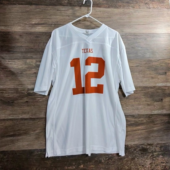 None Other - Texas Longhorns White and Orange Men's Jersey